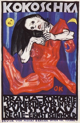 Oskar Kokoschka, Plakat für die ‘Internationale Kunstschau’, Wien, Lithografie, 1908