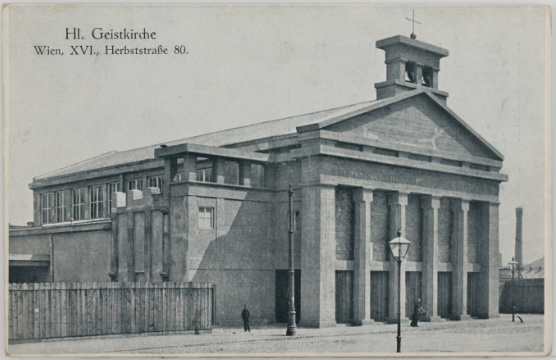 Ansicht der Heiligengeistkirche Wien,, nach 1912