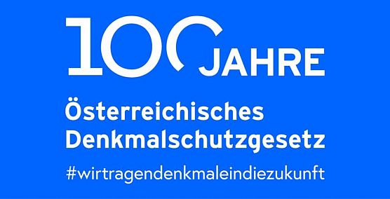 Logo 100 Jahre Österreichisches Denkmalschutzgesetz