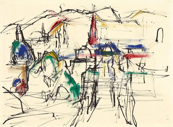 Gerhard Frankl, Blick auf Wien vom Belvedere