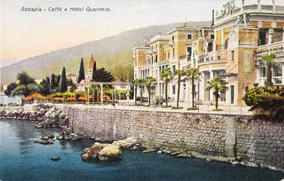 Hotel Quarner alte Ansichtskarte