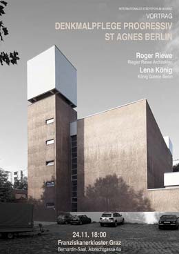 St. Agnes in Berlin - Plakat zur Veranstaltung